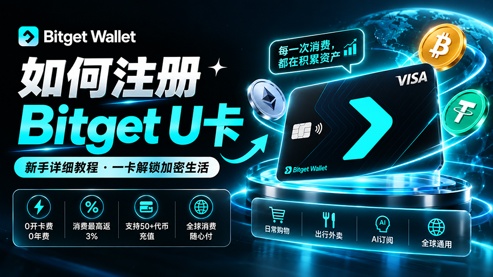 大陆用户注册Bitget U卡最新详细教程来了！订阅会员、日常购物、消费返现